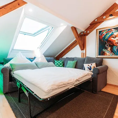 Spacious Penthouse With Ac And Free Parking Steps Away From The Station Кобленц