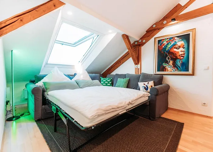 Spacious Penthouse With Ac And Free Parking Steps Away From The Station Кобленц